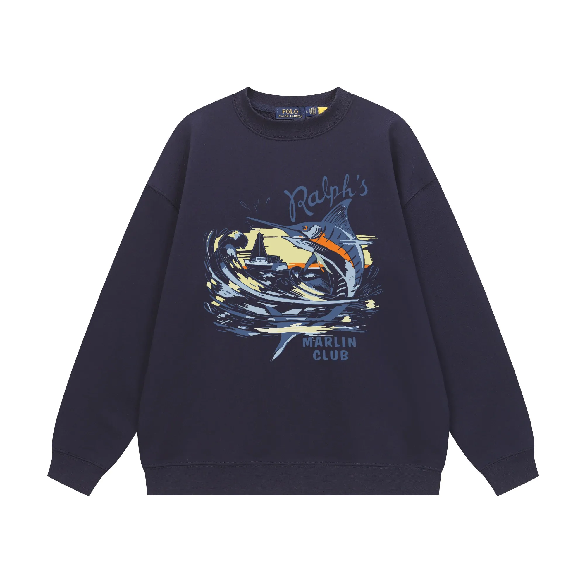 P200 Long-term stock] RalphLauren/Ralph Lauren 2025 autumn and winter new bear letter print 420g heavy large terry sweatshirt Ralph Lauren's age-reducing item, the coat fabric is made of 85% cotton ➕15% polyester, which not only retains the softness, comfort and breathability of cotton, but also adds the wear resistance and wrinkle resistance of polyester fiber, making the clothes more durable and easy to care for. Even in slightly cooler weather, you won't feel stuffy when wearing it. This kind of fabric has a natural crisp feel and is not easy to pill or deform. The bear on the chest is printed with English letters. It is full of color, full of three-dimensionality, and lifelike, adding a bit of liveliness and interest to the whole sweatshirt. There is no pressure to dress, regardless of age or gender. Complete accessories! Color: black, white, navy blue, light floral gray Size: M-L-XL-XXL